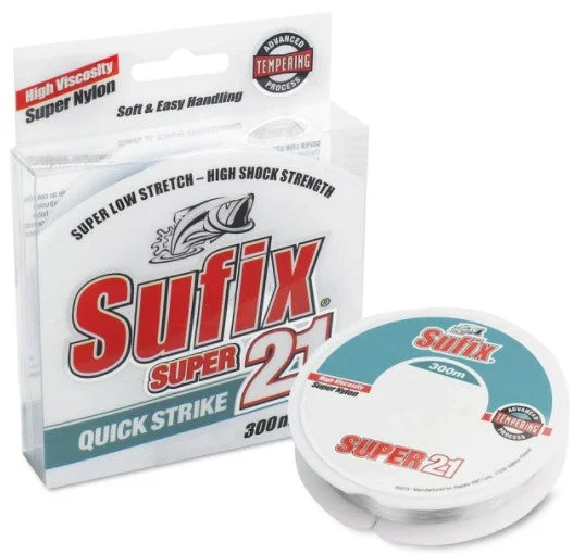 Thin Fishing Line for Small Fish-Sufix Super 21 300m Clear