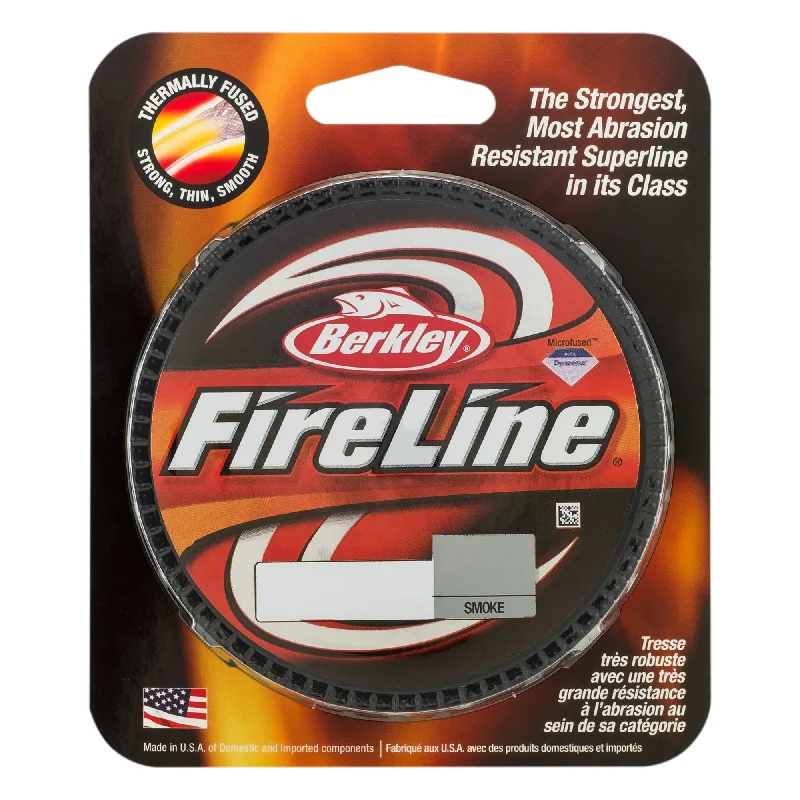 Professional Fishing Line for Serious Anglers-Berkley Fireline Fused Line Smoke