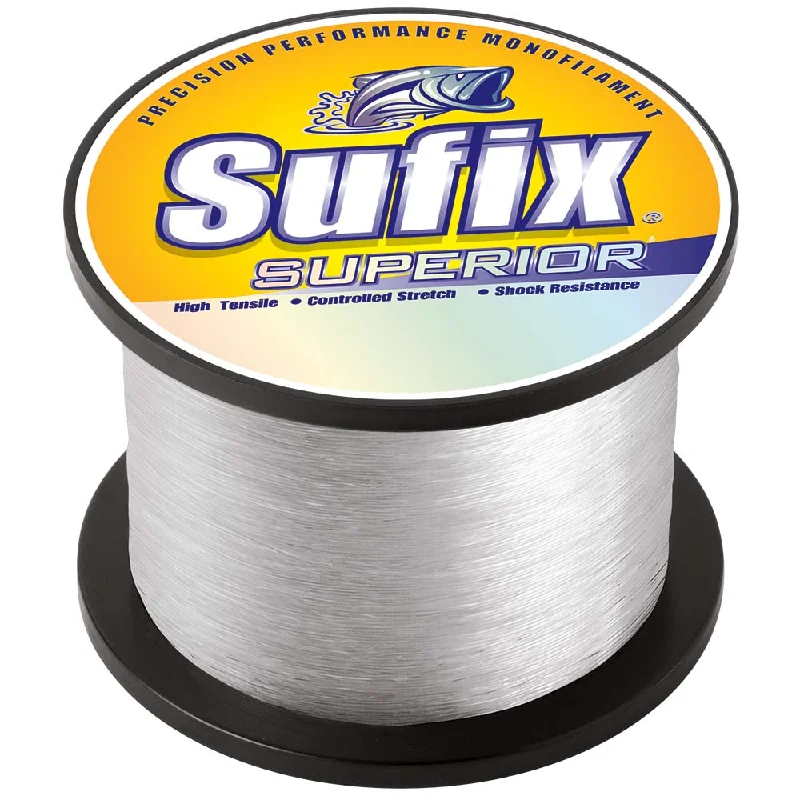 Fishing Line for Long Casts-Sufix Superior Clear Monofilament - 50lb - 2405 yds