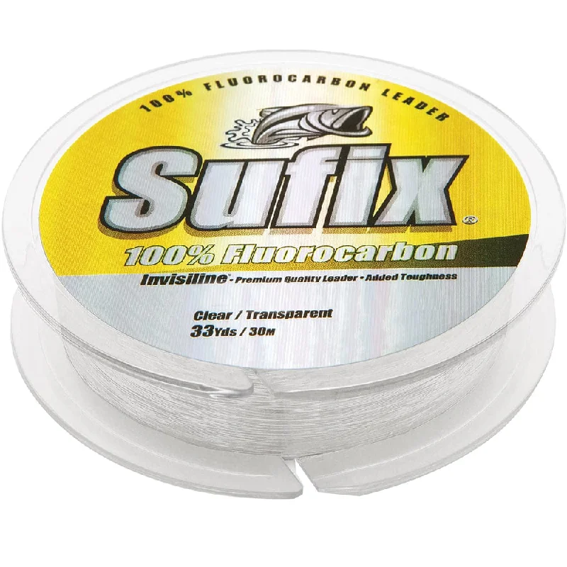 Fishing Line for Salmon-Sufix 100% Fluorocarbon Invisiline™ Leader - 80lb - 33yds