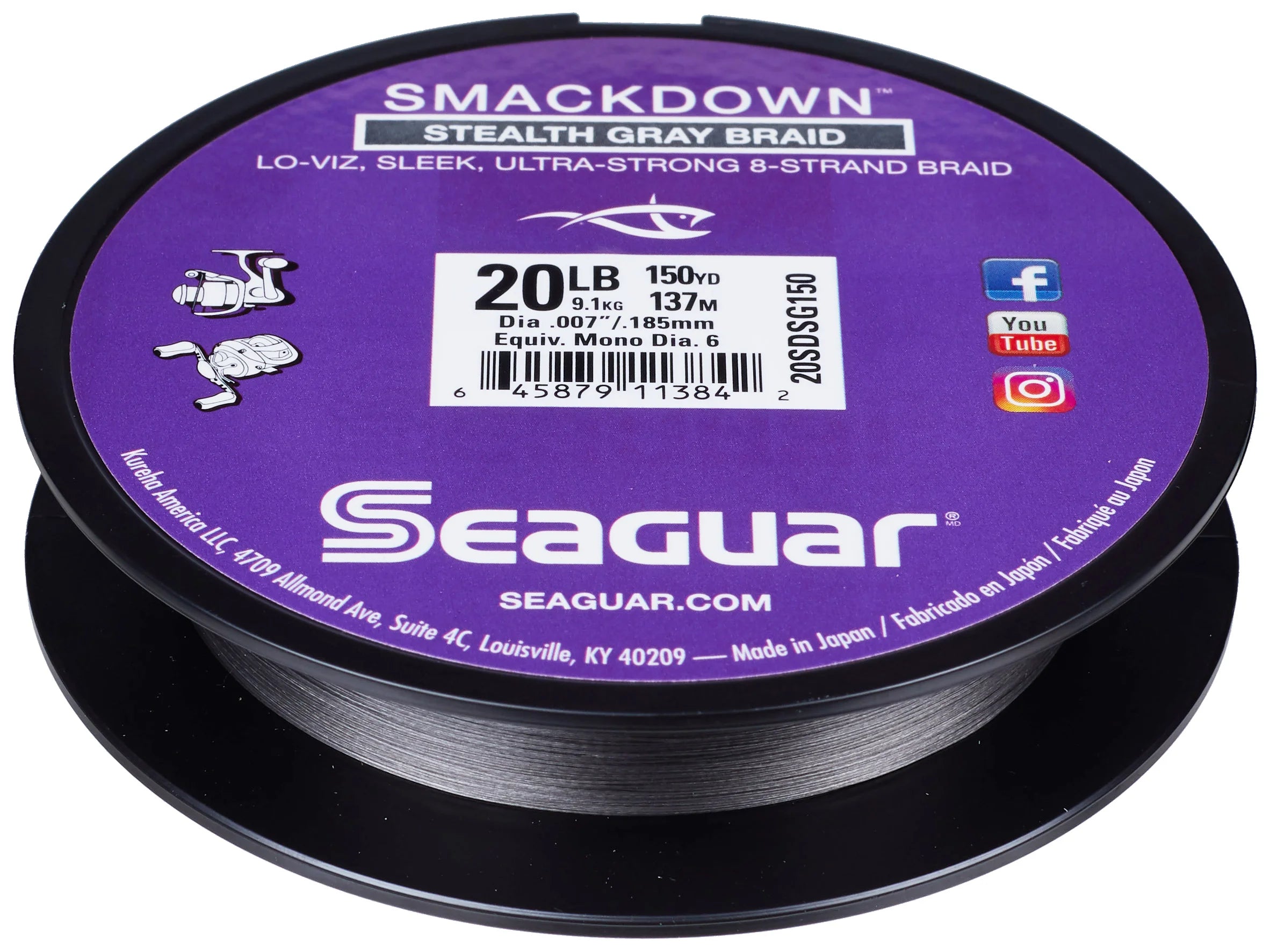 Premium Fishing Line for Offshore Adventures-Seaguar Smackdown Stealth Gray Braided Fishing Line