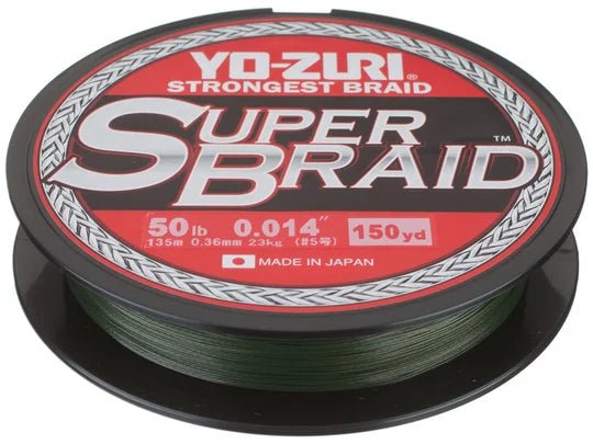 Fishing Line for Difficult Water Conditions-Yo-Zuri Superbraid Dark Green Line