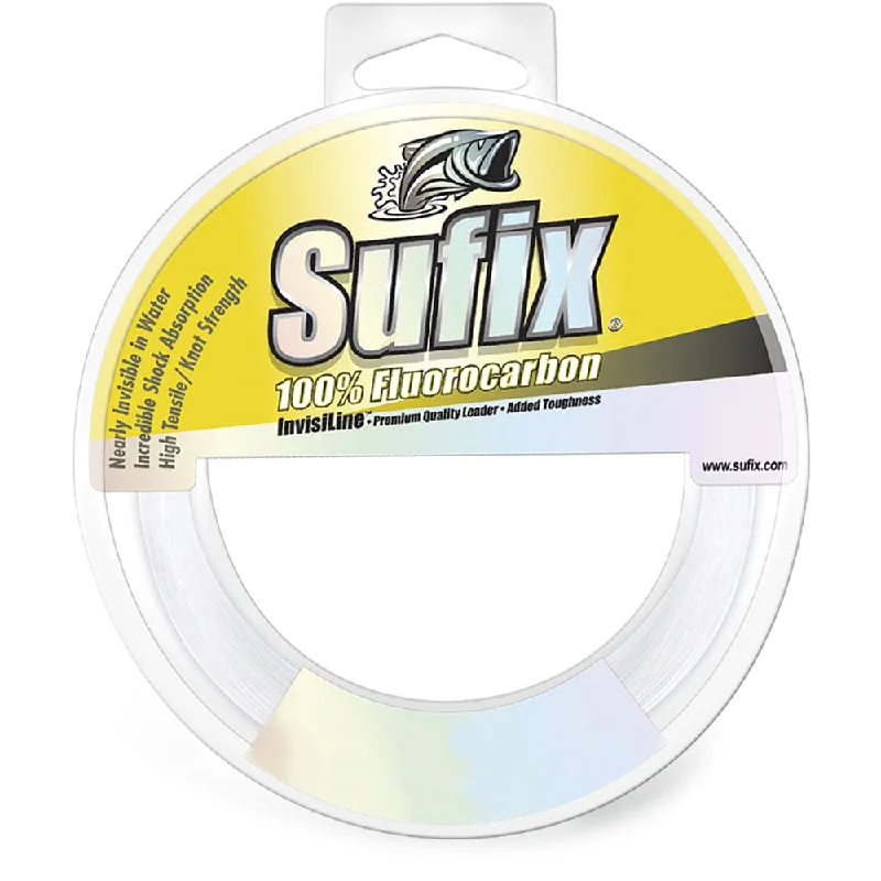 Braided Fishing Line-Sufix 100% Fluorocarbon Invisiline™ Leader - 80lb - 110yds