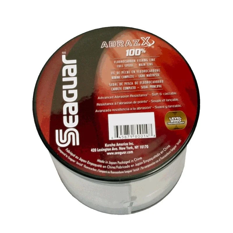 Fishing Line for Maximum Hook Set-Seaguar Abrazx 100  Fluoro     200yd 15lb 15AX200