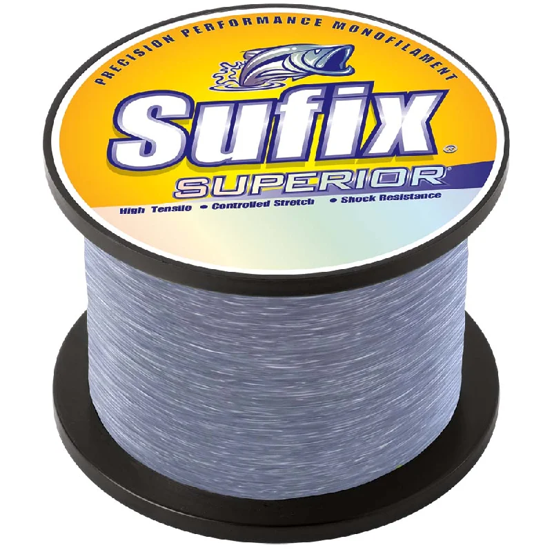 Fishing Line for Bass-Sufix Superior Smoke Blue Monofilament - 80lb - 1445 yds