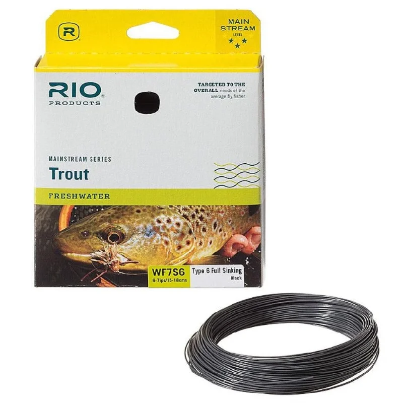 Strong Fishing Line-Rio Mainstream T6 Full Sink Fly Fishing Line