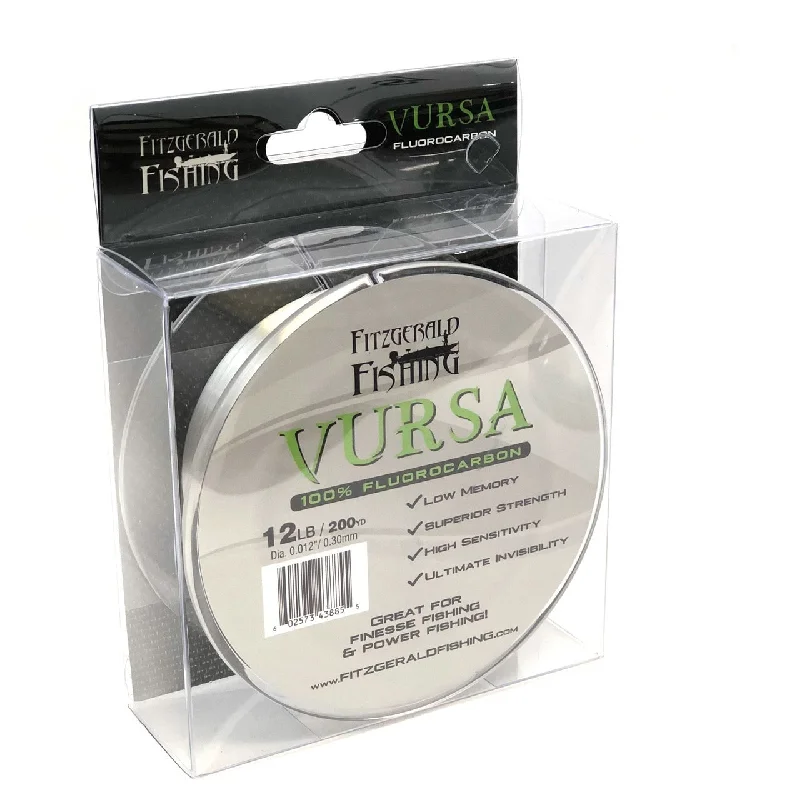 Fishing Line for Catching Large Salmon-Fitzgerald Fishing Vursa Fluorocarbon