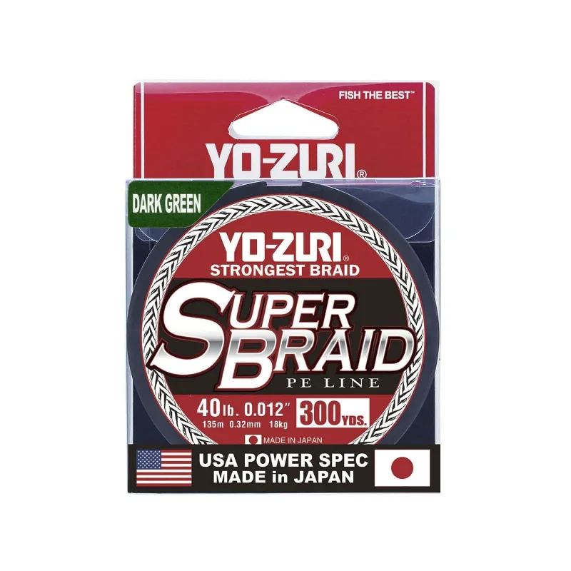 Fishing Line for Extreme Weather Conditions-Yo-Zuri Super Braid 300 yard Spool