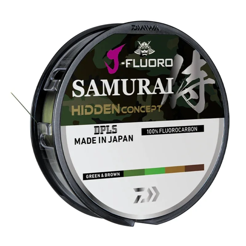 Fishing Line for Accurate Casts-Daiwa J-Fluoro Samurai Hidden Fluorocarbon Line Filler 14lb