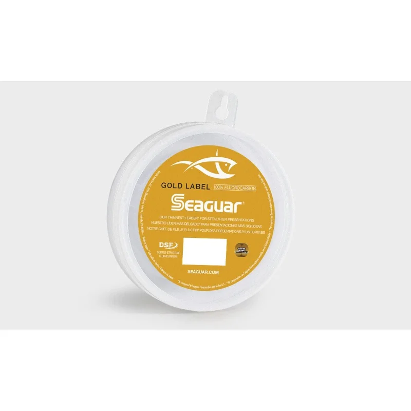 Ultra-Light Fishing Line for Easy Casting-Seaguar Gold Label 50GL25 Flourocarbon Leader 25 Yds