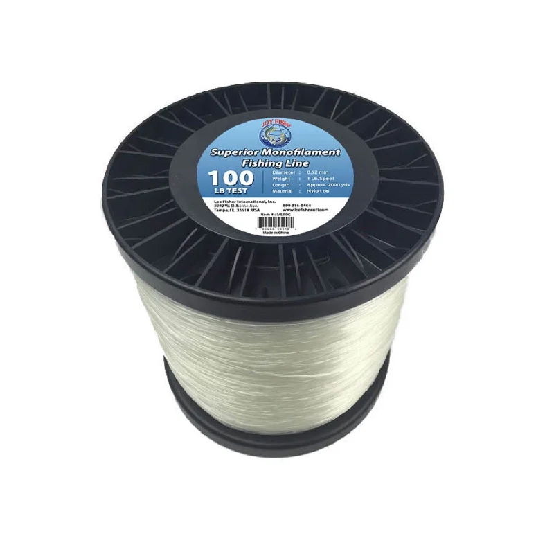 Professional Fishing Line for Serious Anglers-Joy Fish 5 Lb Spool Monofilament Fishing Line-120Lb Clear