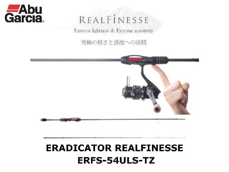 Fishing Rod with Cork Handle-Abu Garcia Eradicator Realfinesse ERFS-54ULS-TZ Close Range