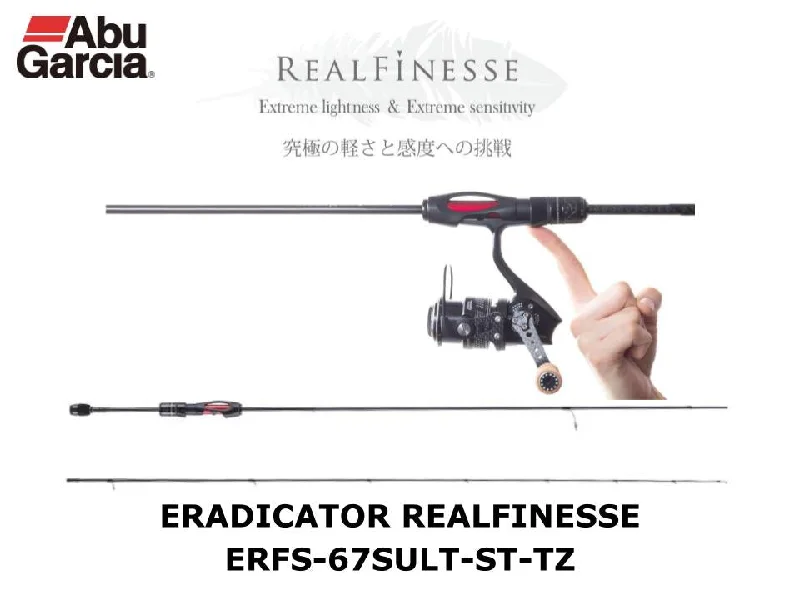 Fishing Rod for Big Game Fishing-Abu Garcia Eradicator Realfinesse ERFS-67SULT-ST-TZ Slow Taper Special