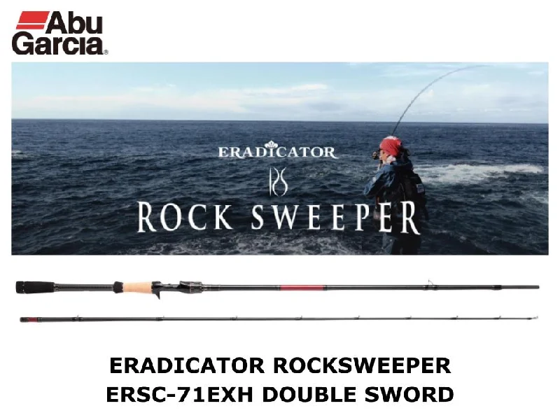 Smooth Casting Fishing Rod for Beginners-Abu Garcia Eradicator Rocksweeper ERSC-71EXH Double Sword