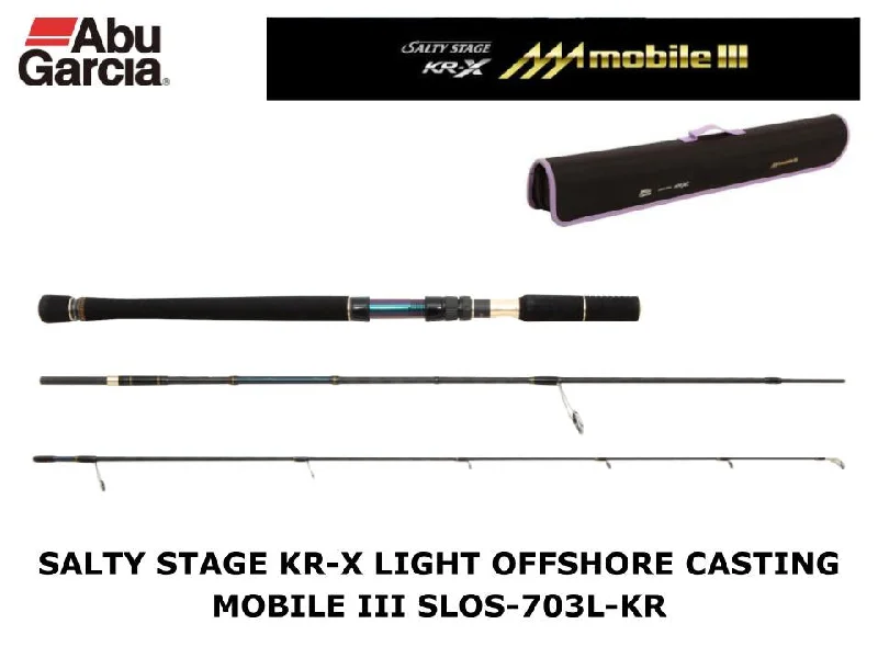 Fishing Rod for Tight Lines-Abu Garcia Saltystage KR-X Light Offshore Casting Mobile III SLOS-703L-KR