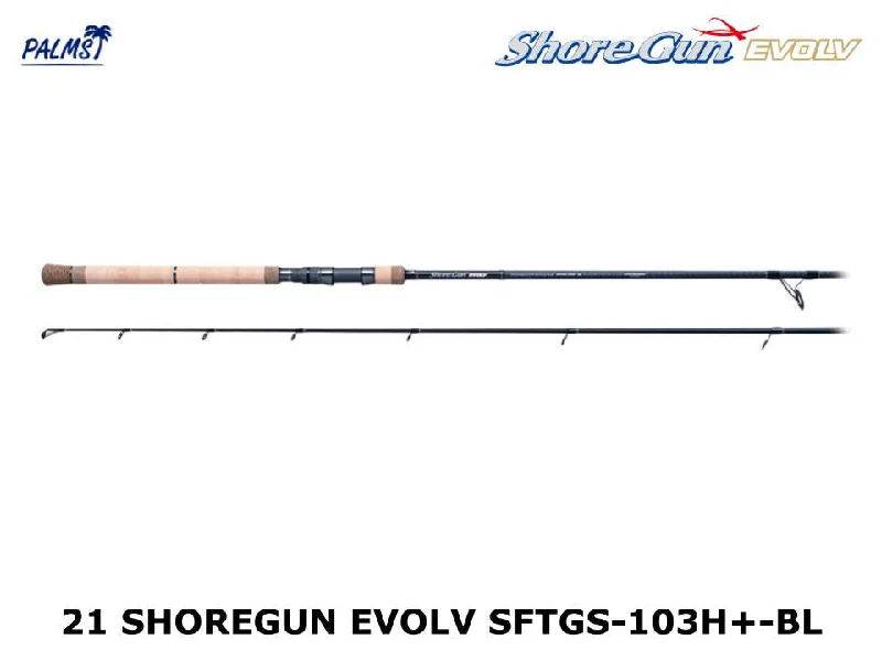 Fishing Rod for Saltwater and Freshwater-Palms 21 Shoregun Evolv SFTGS-103H+-BL