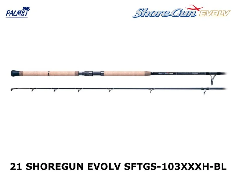 Fishing Rod with Smooth Action-Palms 21 Shoregun Evolv SFTGS-103XXXH-BL