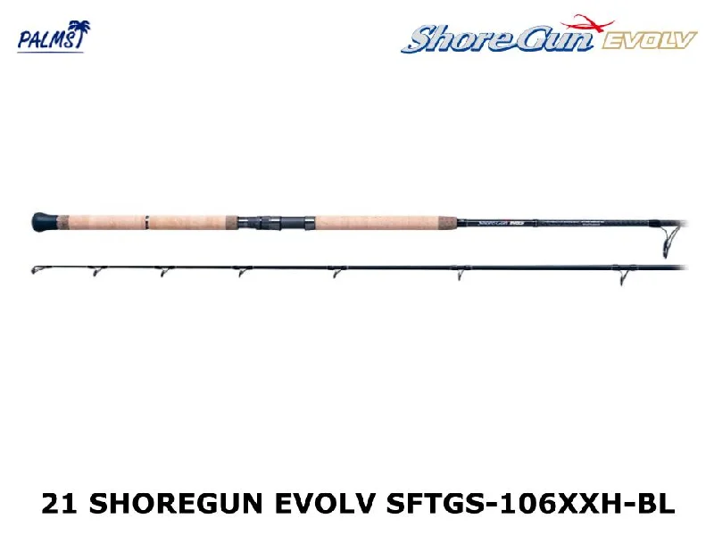 Fishing Rod for Different Water Types-Palms 21 Shoregun Evolv SFTGS-106XXH-BL