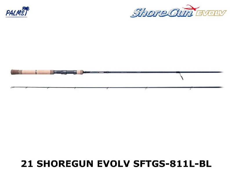 Comfortable Grip Fishing Rod-Palms 21 Shoregun Evolv SFTGS-811L-BL