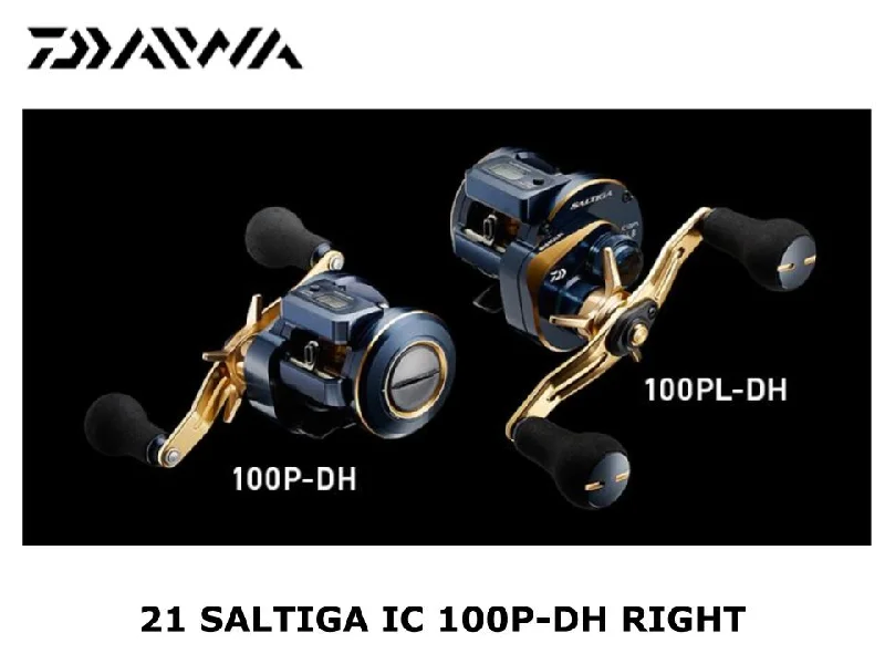 Long-Lasting Fishing Reel-Daiwa 21 Saltiga IC 100P-DH Right