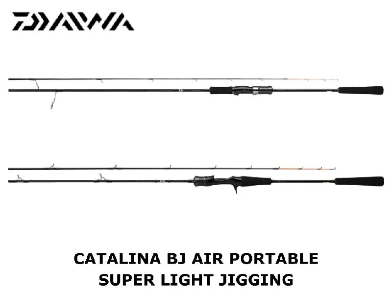 Durable Fishing Rod for Fishing Trips-Daiwa Catalina BJ Air Portable Super Light Jigging Model 62MB-METAL