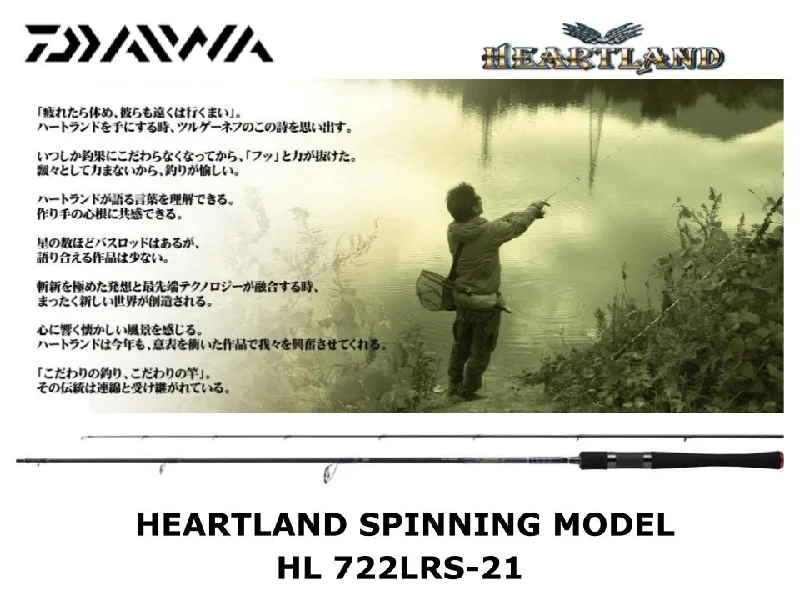 Fishing Rod with Case-Pre-Order Daiwa Heartland Spinning HL 722LRS-21