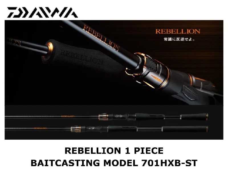 Fishing Rod for Deep Sea-Daiwa Rebellion 1 Piece Baitcasting Model 701HXB-ST