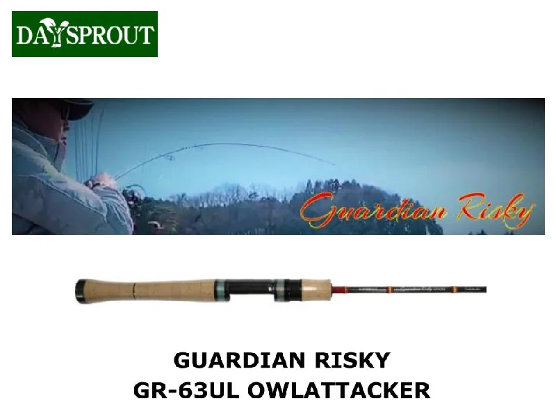 Smooth Casting Fishing Rod for Beginners-Daysprout Guardian Risky GR-63UL OwlAttacker