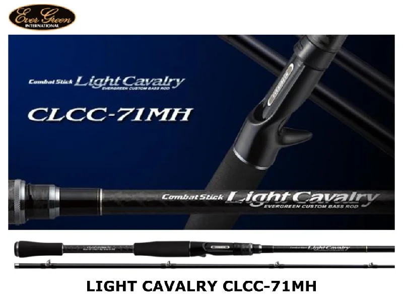 Fishing Rod for Remote Locations-Pre-Order Evergreen Light Cavalry Baitcasting CLCC-71MH