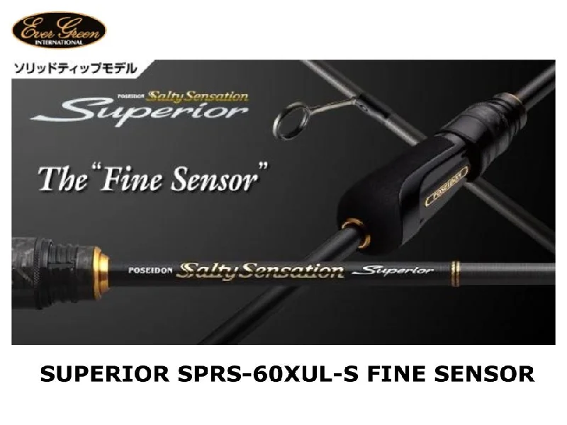 Fishing Rod for Tournament-Evergreen Superior Solid Tip SPRS-60XUL-S Fine Sensor