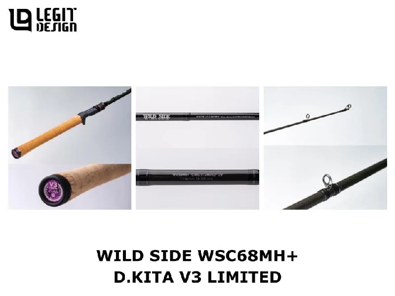 Spinning Rod for Casual Fisherman-Legit Design Wild Side Baitcasting Model WSC68MH+ D.Kita V3 Limited