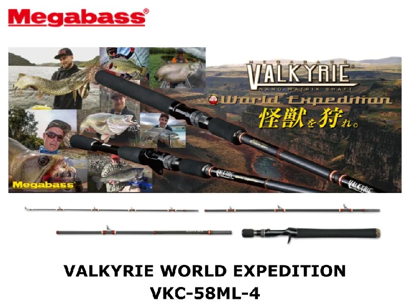 Performance Fishing Rod-Megabass Valkyrie World Expedition VKC-58ML-4