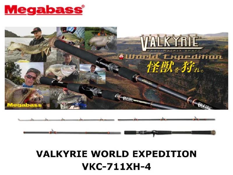 Affordable and Durable Fishing Rod-Pre-Order Megabass Valkyrie World Expedition VKC-711XH-4