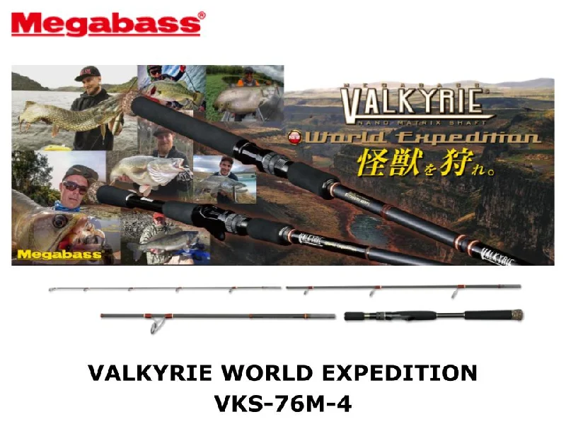 Fishing Rod with Superior Durability-Megabass Valkyrie World Expedition VKS-76M-4