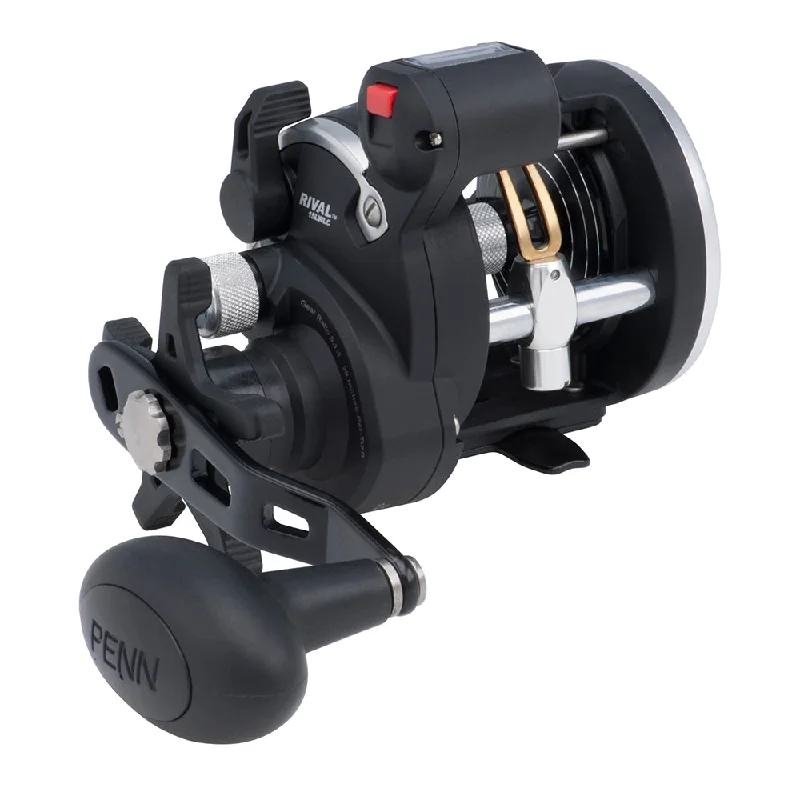 Fishing Reel with High Efficiency-PENN RIV15LWLC Rival 15 Level Wind Reel w/Line Counter [1403993]