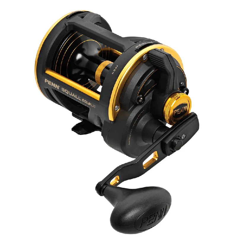 Professional Baitcasting Fishing Reel-PENN SQL60LDLH Squall Lever Drag Reel - Left Hand [1238642]