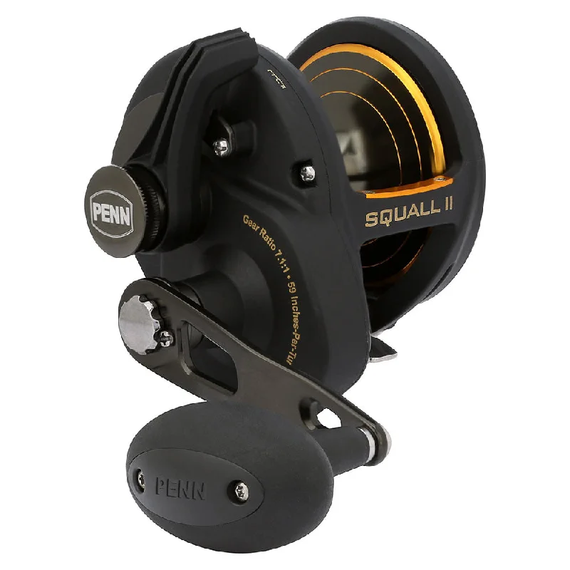 Quality Fishing Reel for All Types-PENN Squall II Lever Drag SQLII40NLDHS Conventional Reel [1594615]