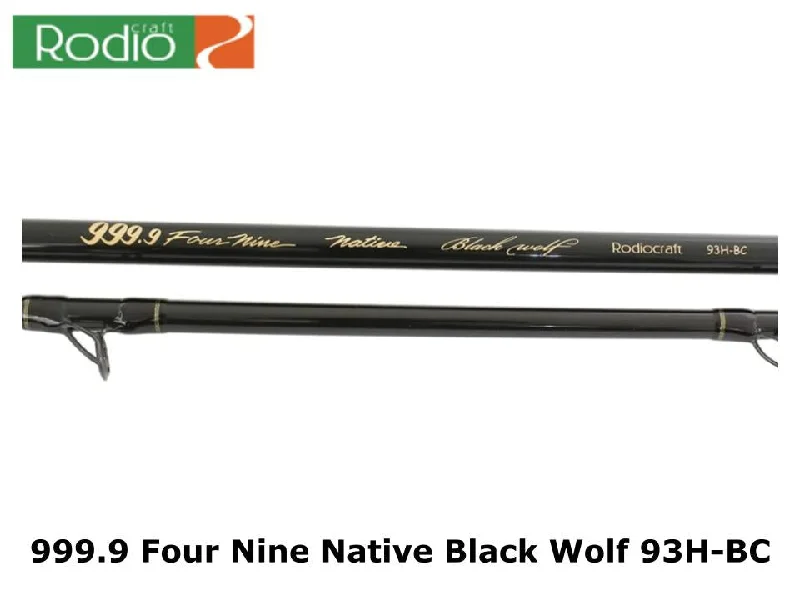 Spinning Rod for Casual Fisherman-Rodio Craft 999.9 Four Nine Native Black Wolf 93H-BC