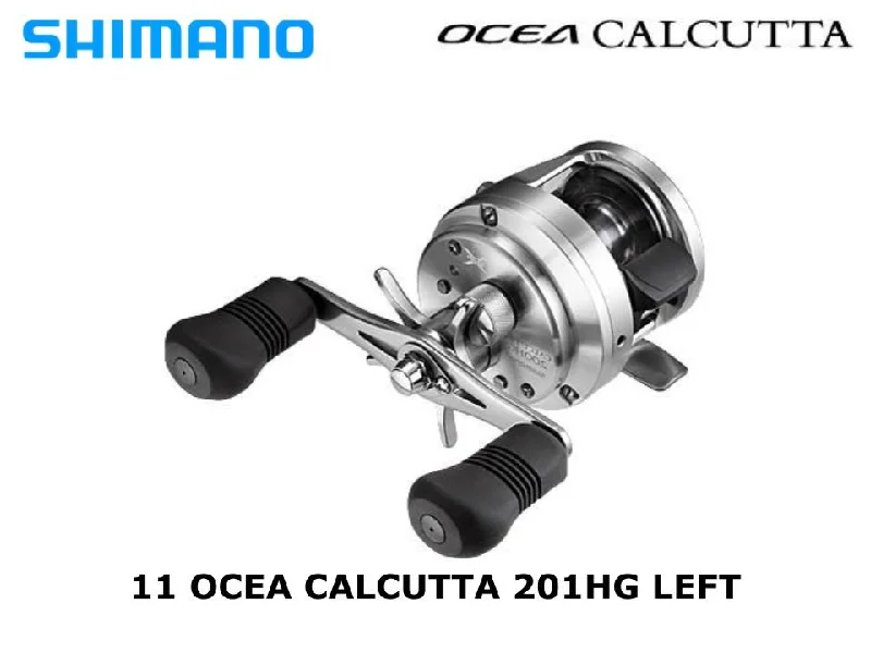 Advanced Baitcasting Fishing Reel-Shimano 11 Ocea Calucutta 201HG Left