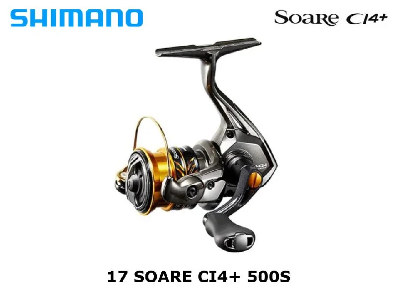 Powerful Fishing Reel for Long Fishing Trips-Shimano 17 Soare CI4+ 500S 5.6:1 mono2lb-115m