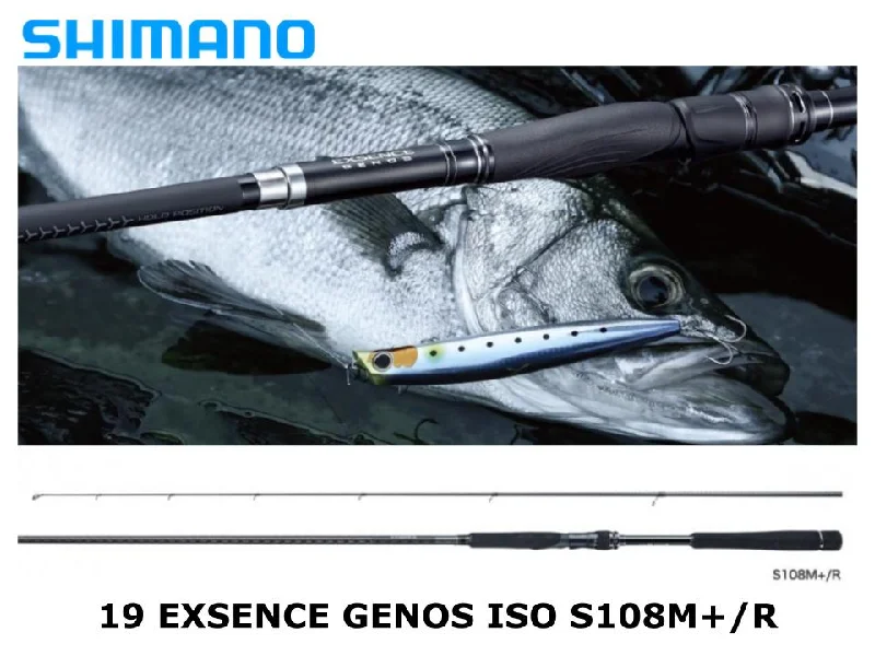 Medium Action Fishing Rod-Shimano 19 Exsence Genos Iso Spinning S108M+/R