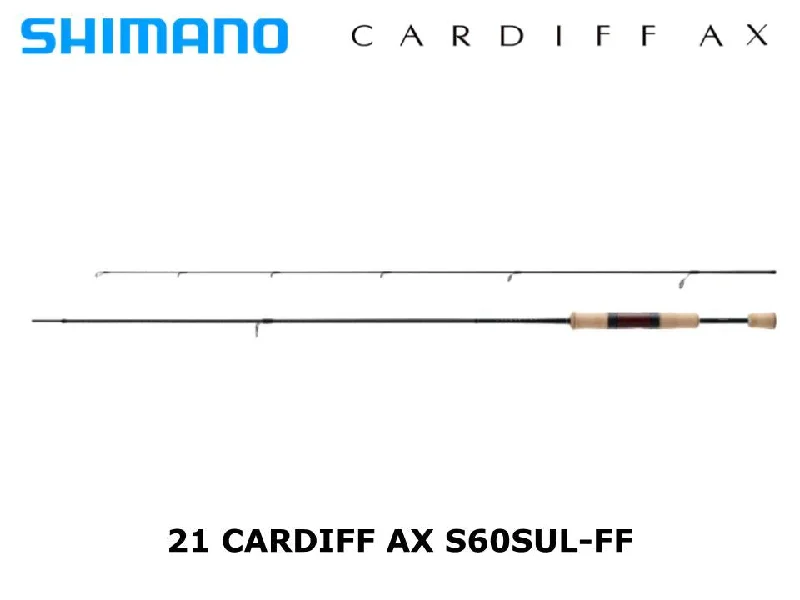 Lightweight Fishing Rod-Pre-Order Shimano 21 Cardiff AX S60SUL-FF