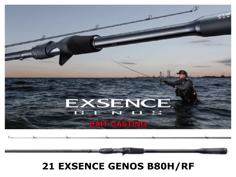 Smooth Casting Fishing Rod-Pre-Order Shimano 21 Exsence Genos Baitcasting B80H/RF