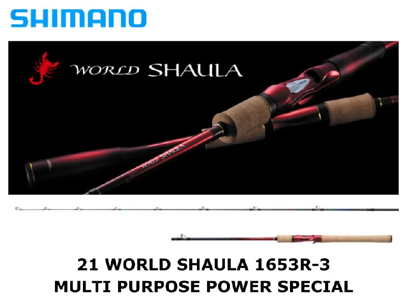 Saltwater Fishing Rod-Shimano 21 World Shaula Baitcasting 1653R-3