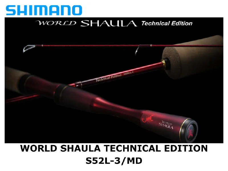 Fishing Rod for Small Water Bodies-Pre-Order Shimano 21 World Shaula Technical Edition S52L-3/MD