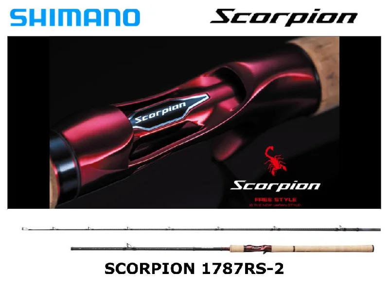 Fishing Rod for Tough Conditions-Pre-Order Shimano Scorpion 1787RS-2 One and Half Two-Piece Baitcasting Model