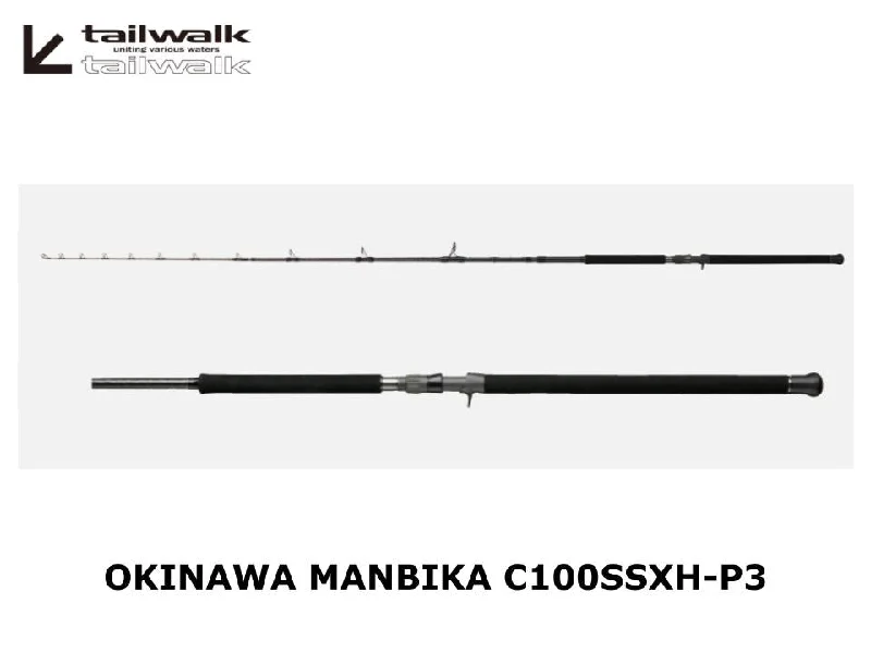 Lightweight Spinning Rod for Travel-Pre-Order Tailwalk Okinawa Manbika C100SSXH-P3