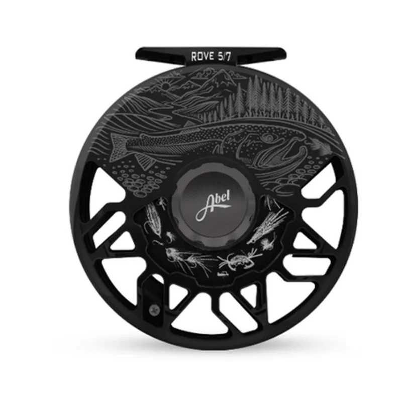 Fishing Reel for Tough Conditions-Abel Rove 5/7 Underwood Swing Black/Black