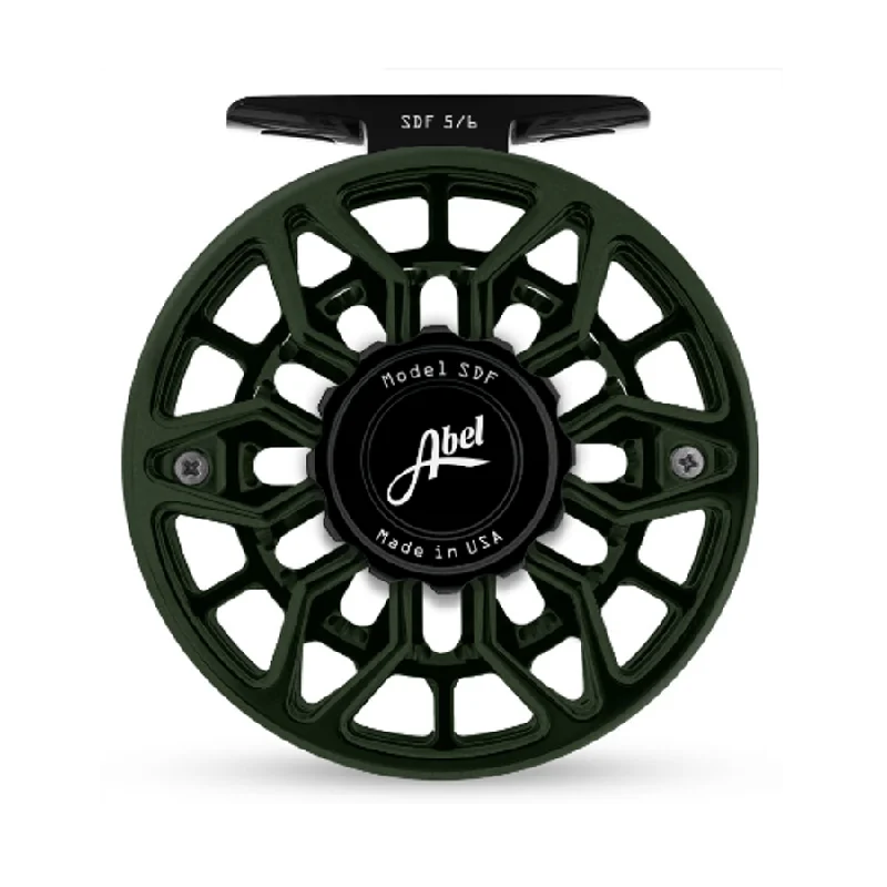 Budget-Friendly Fishing Reel-Abel SDF Ported 5/6 Reel Satin Deep Green Black/Black