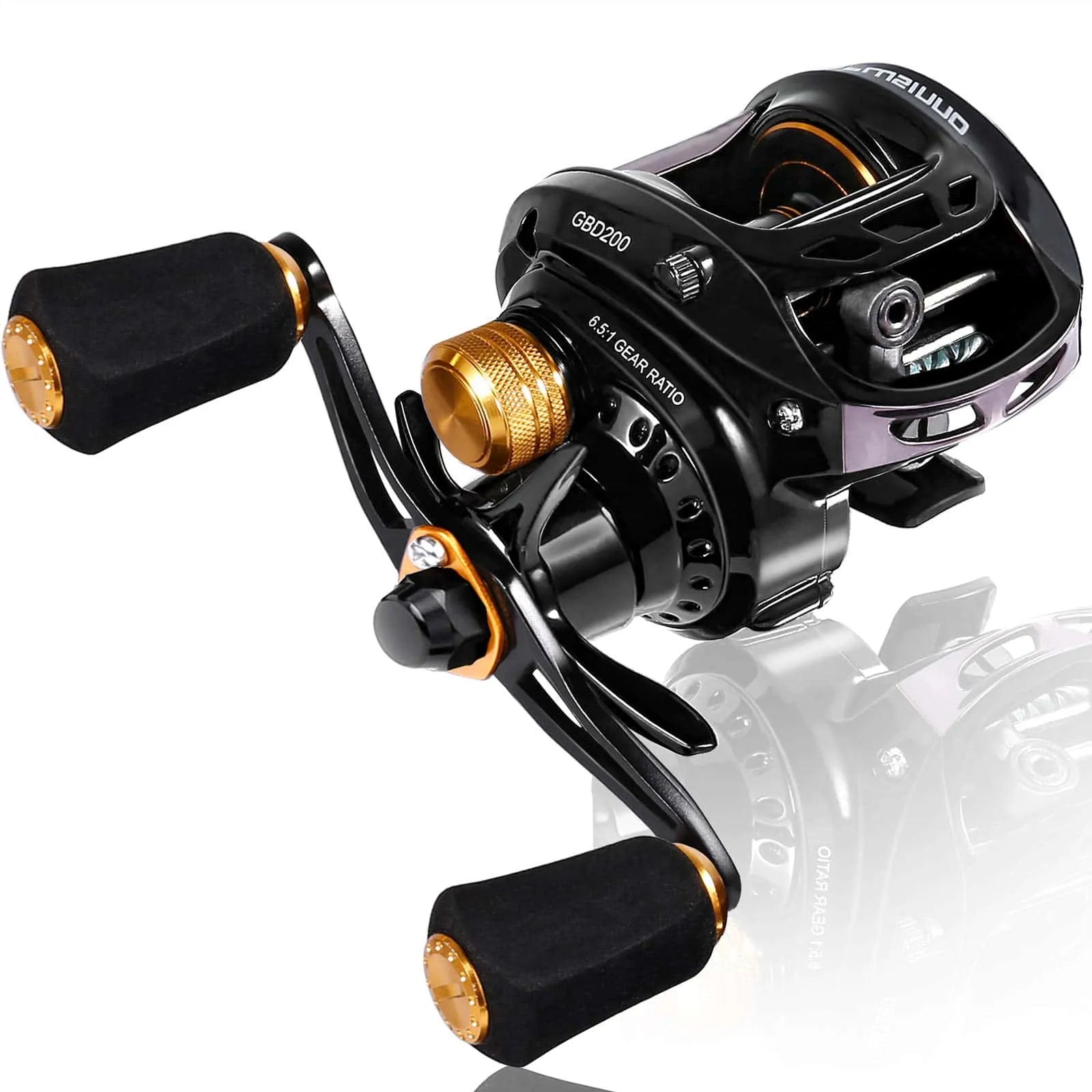 Fishing Reel with Aluminum Frame-Plusinno Elite Hunter Baitcasting Reel - Left